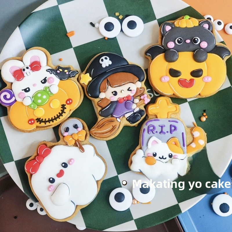 Kitchen Witch Baking - 할로윈 호박, 마녀, 유령, 만화 캐릭터