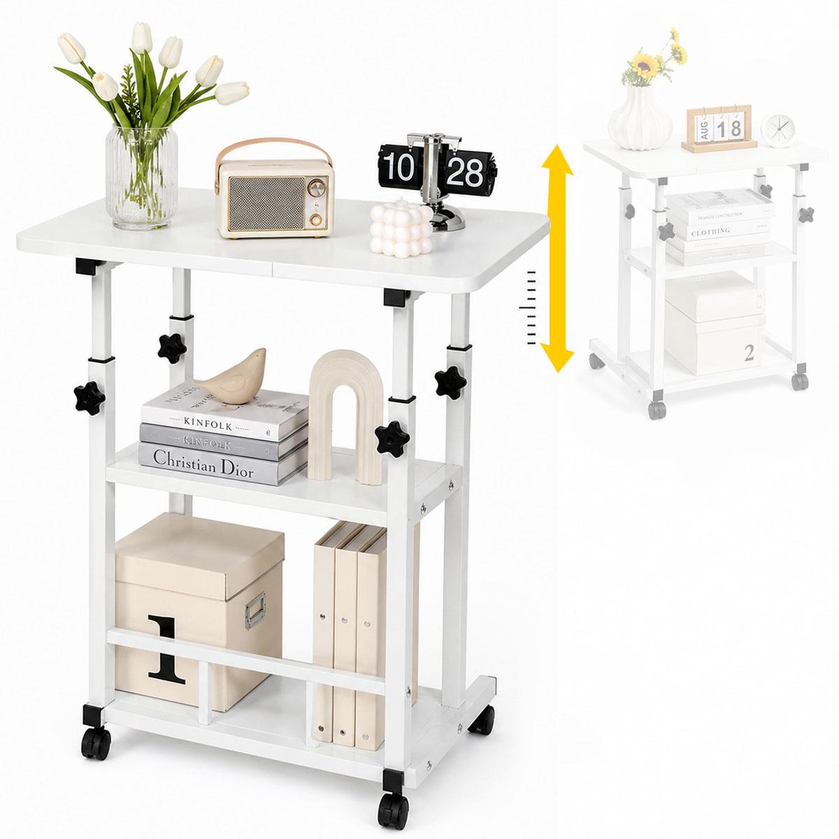 Kitchen Baking Cart - 3단 높이 조절식 이동식 카트, 견고한