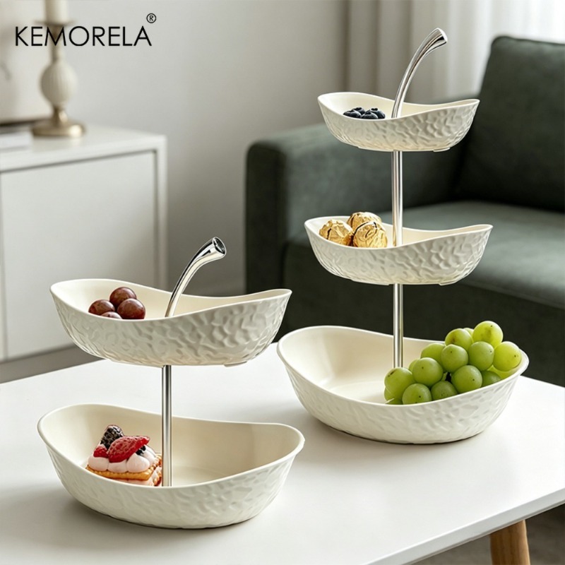 Kitchen Baking Rack - KEMORELA 2/3단 플라스틱 과일 및 야채