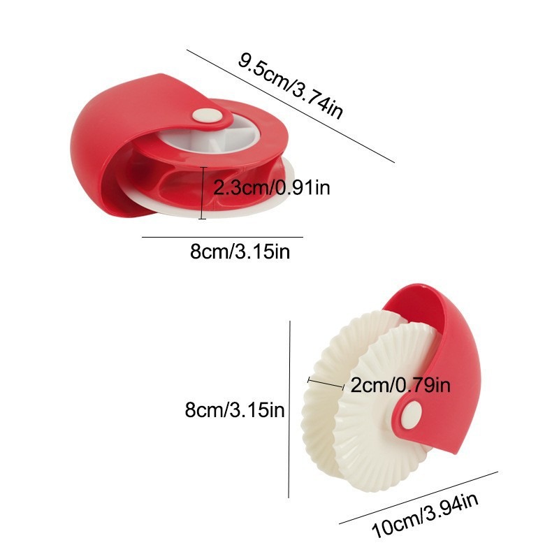 1PC 주방 도구 과자 절단 휠 피자 롤 가장자리 휠  - Kitchen Roller Baking 리뷰 및 가격
