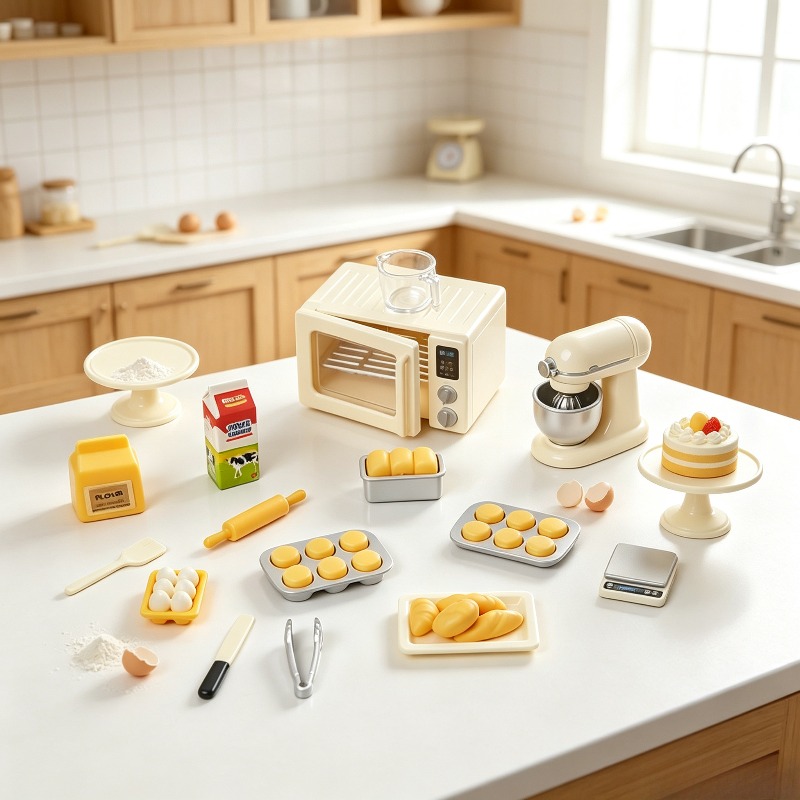 미니 베이킹 놀이 세트: 인형집 주방, 미니어처 오븐  - Kitchen Kids Baking Set 리뷰 및 가격