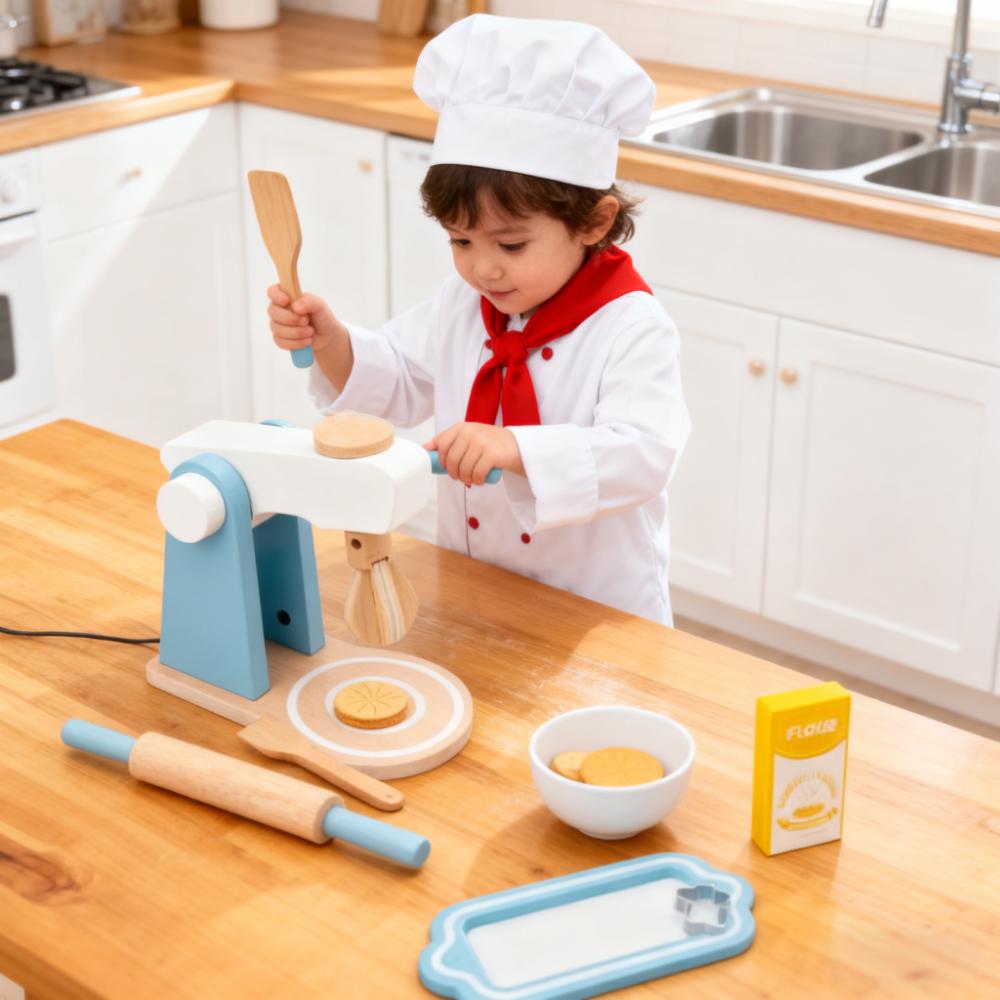 어린이용 나무로 된 소꿉놀이 주방 놀이 세트 미니 요리 - Kitchen Kids Baking Set 리뷰 및 가격